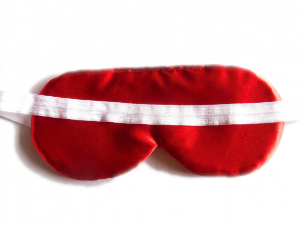 red satin eyemasks