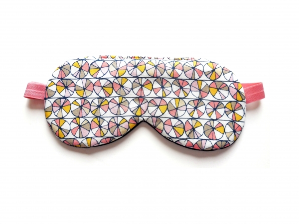 modern print sleeping eye covers