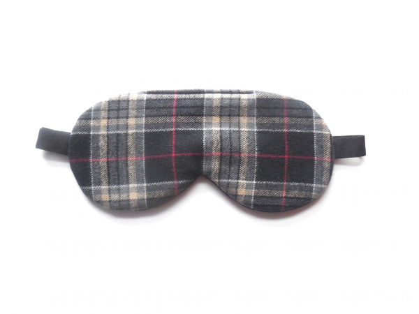 languor plaid sleep mask