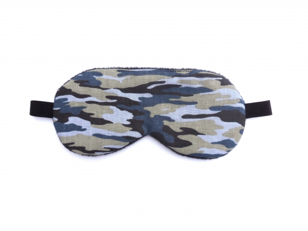 blue camo sleep mask