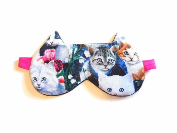 languor cat faces sleeping eye masks