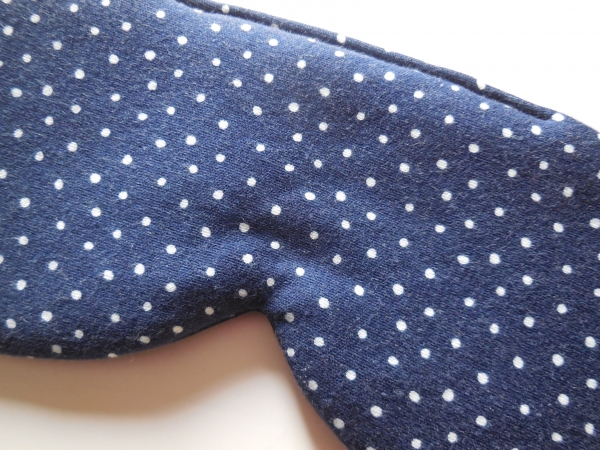 organic eyemask with polka dots