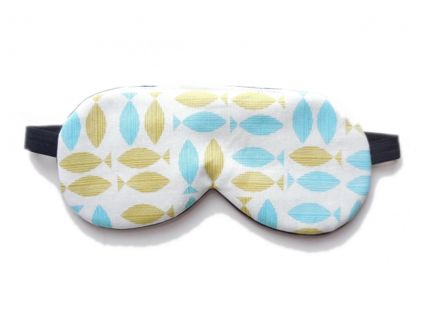 bio natural cotton organic sleep mask fish
