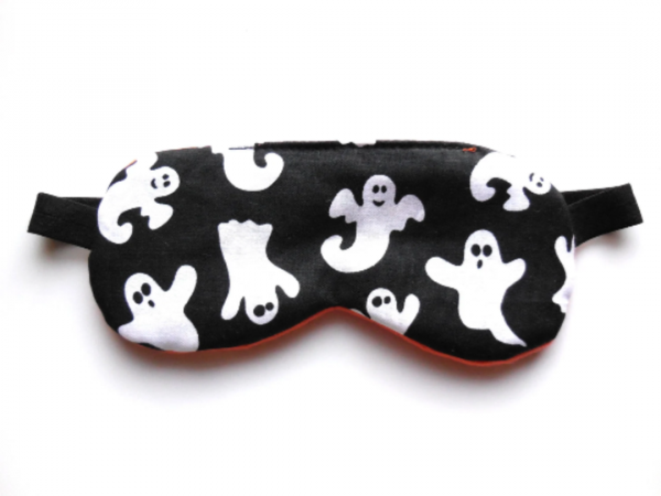 Halloweeen sleep mask with ghosts