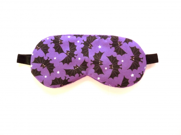 Halloweeen sleep mask with bats