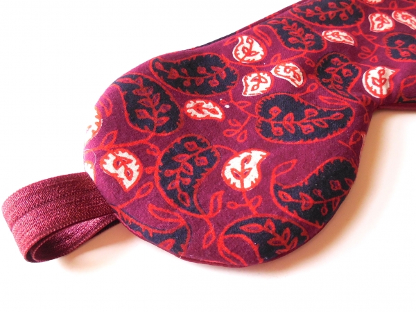 maroon eye mask