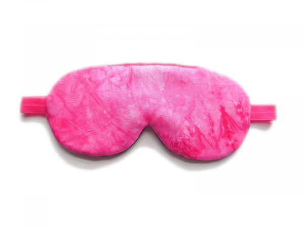 pink real silk sleep mask blindfold