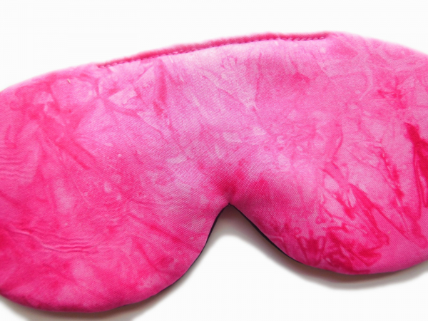 pink silk eyeshade