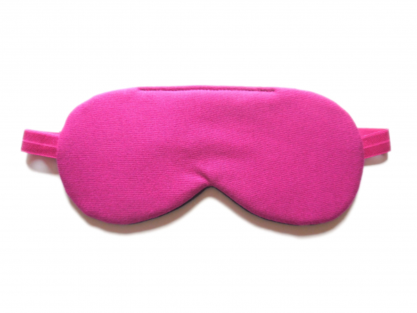 pink organic cotton eyemask
