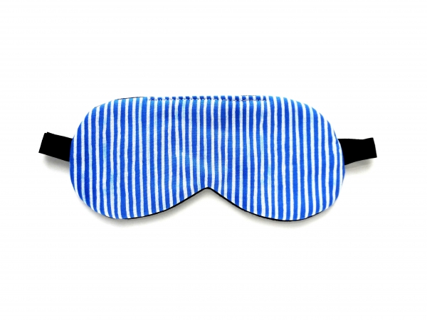 stripe organic cotton sleep mask