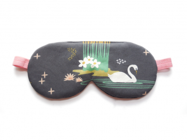 swan sleep mask organic cotton