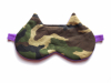 camo cat sleep mask purple