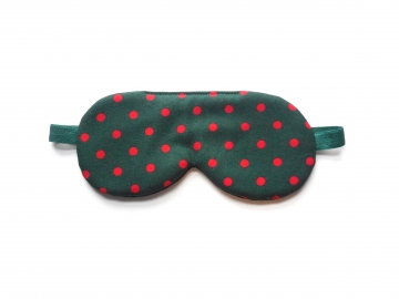 Green Dotted Sleep Mask Green Dotted Sleep Mask