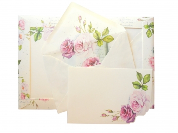 10 Cards + Envelopes, 4x6, Roses