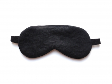 Adjustable Linen Sleep Mask, Black