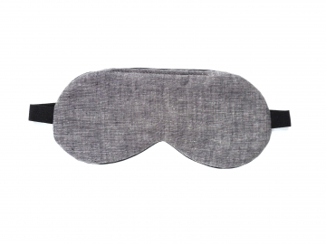 Adjustable Linen Sleep Mask, Gray Chambray Adjustable Linen Sleep Mask, Gray Chambray