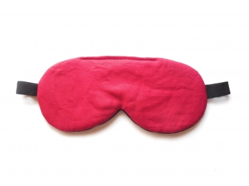 Linen Adjustable Sleep Mask, Scarlet Linen Adjustable Sleep Mask, Scarlet