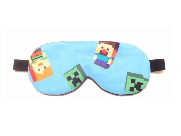 Sleep Mask, Minecraft Turquoise