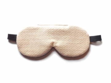 Organic Cotton Adjustable Sleep Mask, Natural Pecan