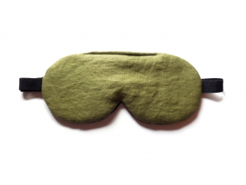 Linen Adjustable Sleep Mask, Olive Linen Adjustable Sleep Mask, Olive