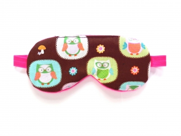 Owls Sleep Mask, Brown