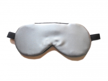 Gray Silk Sleeping Eye Mask, Adjustable