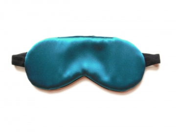 Teal Silk Sleep Mask, Adjustable